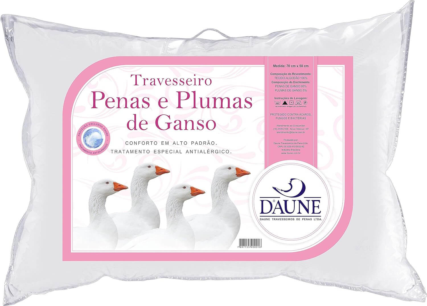 Travesseiro Daune Penas E Plumas De Ganso 0.50X0.70M
Composição Do Enchimento: Penas 95% Plumas De Ganso 5%
Composição Do Revestimento: 100% Algodão
Tecido 100% Algodão
Protegido Contra Ácaros, Fungos E Bactérias