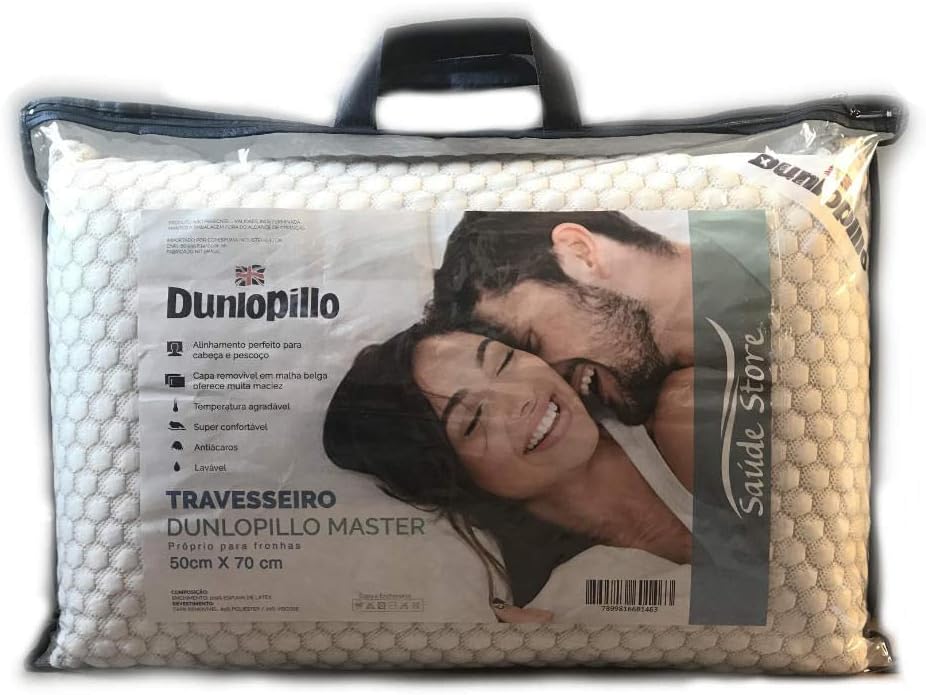 100% látex Dunlop, o melhor e mais puro do mundo
capa removível e lavável em tecido 100% em viscose belga Deslee-Clama com extrema maciez
Indeformável
Indicado para fronhas 50x70 cm